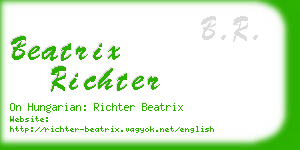 beatrix richter business card